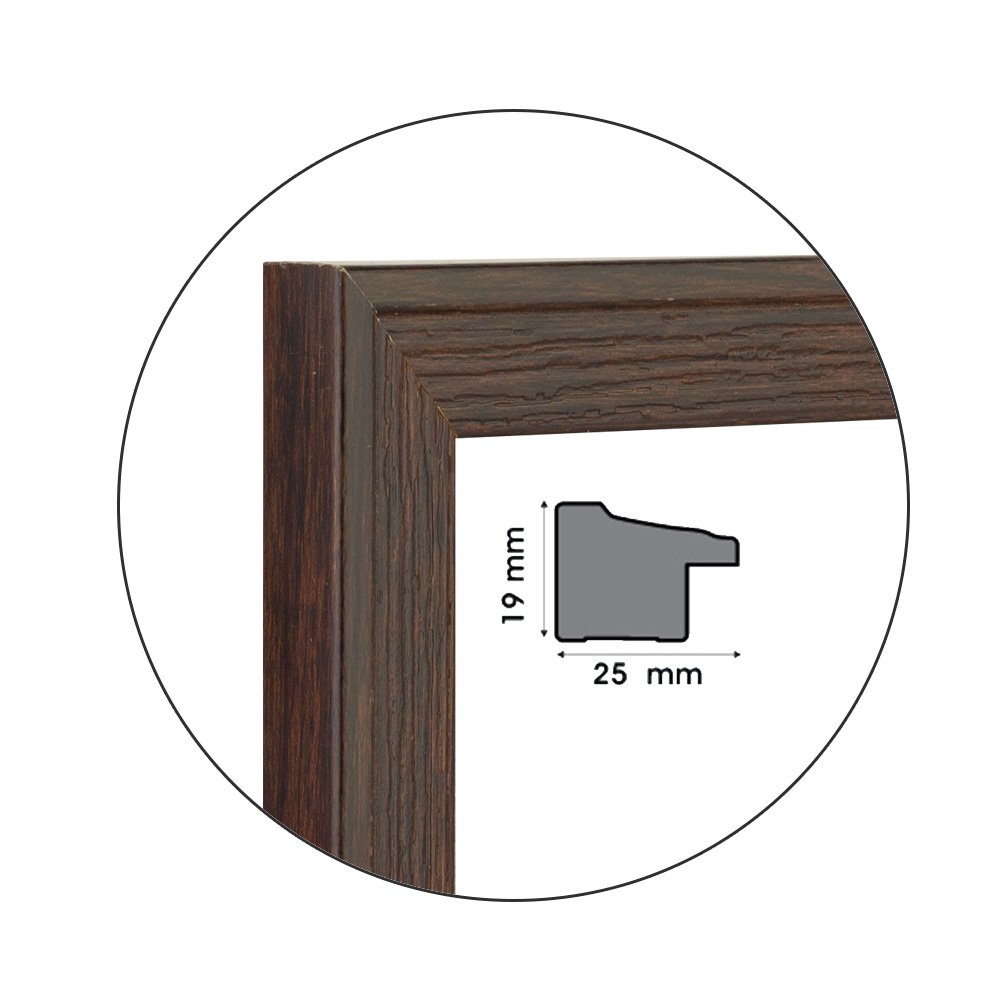 Ramă Ruvido Wood | 2,5 cm